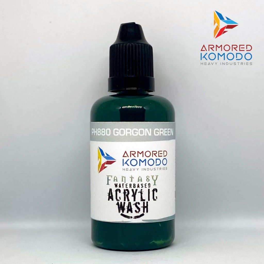 ArKom PH880 Gorgon Green Fantasy Wash 50ml Armored Komodo Waterbased ...