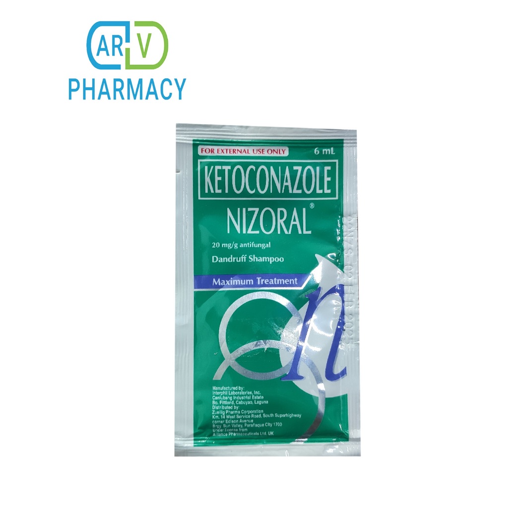 NIZORAL Anti-dandruff shampoo 6ml sachet | Shopee Philippines