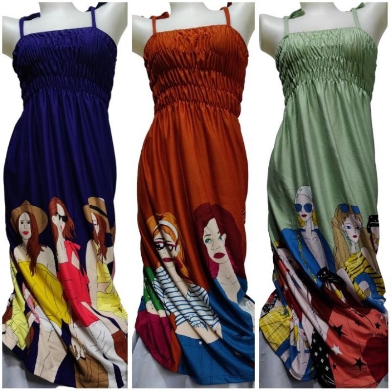 Adult Smocking Smack Dress Maternity Sleepwear Beach Summerwear Long ...