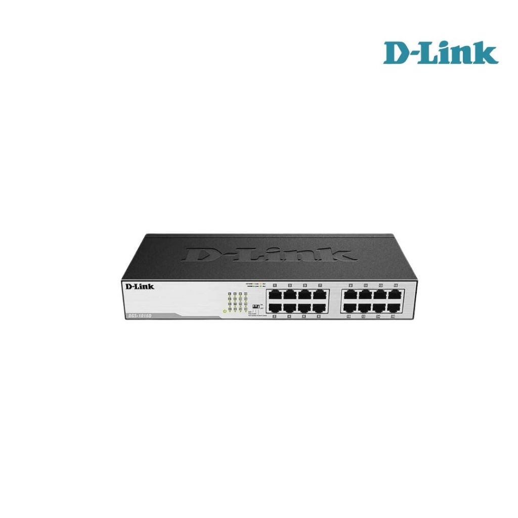 D-Link DGS-1016D 16-Port Gigabit Desktop/Rackmount Switch In Metal ...