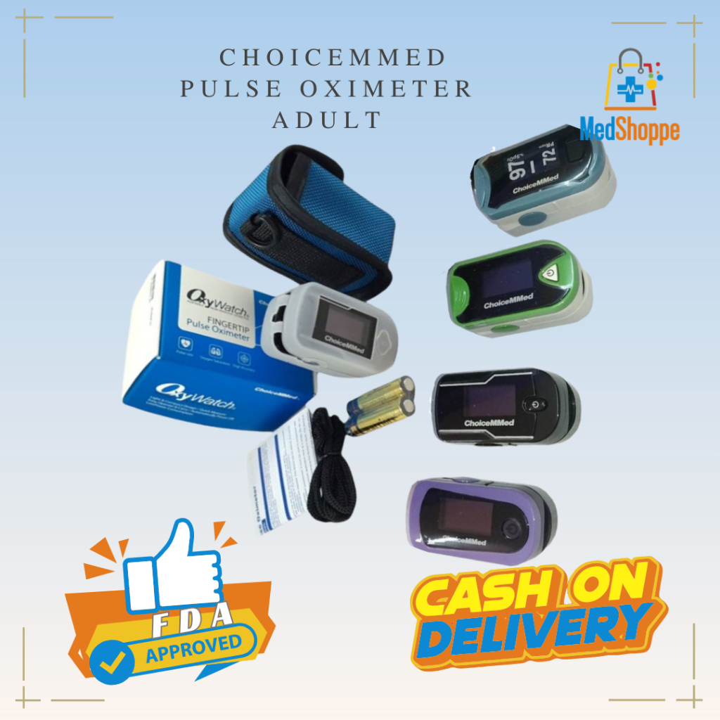 CHOICEMMED PULSE OXIMETER ADULT Shopee Philippines