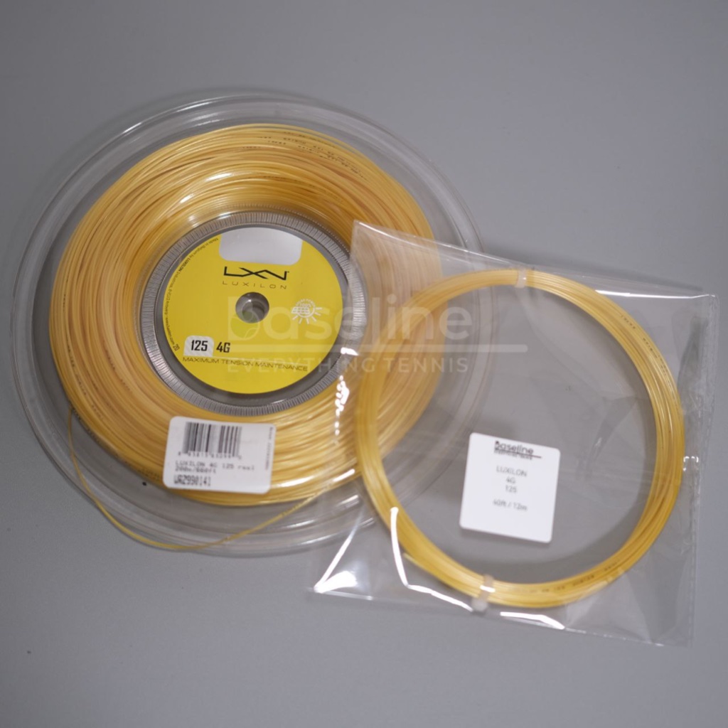 Luxilon 4G 16L/1.25 Tennis String - Cut From Reel (Good For 1 Racket ...