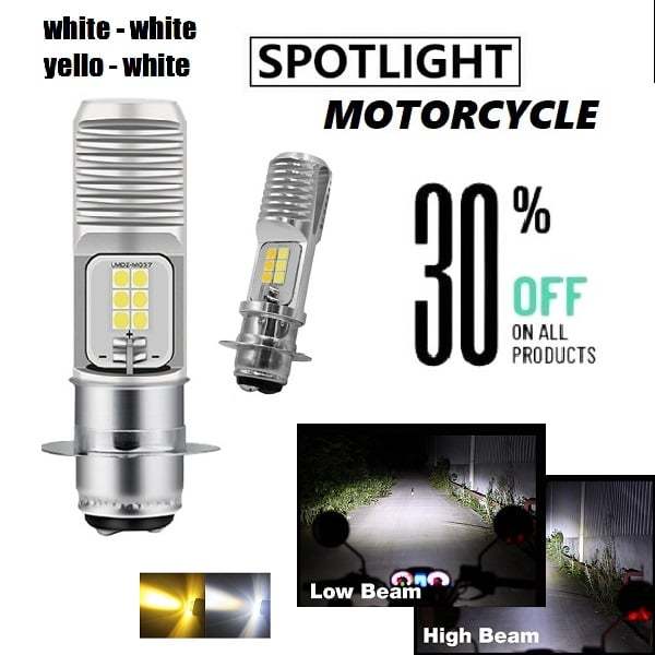 HONDA Super Cub MOTORCYCLE LED HEADLIGHT 12 LED SUPER BRIGHT YELLOW ...