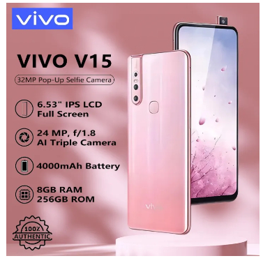 (2nd Hand) ORIGINAL V15 Smartphone with Pop-up Front camera by VIVO (8 ...