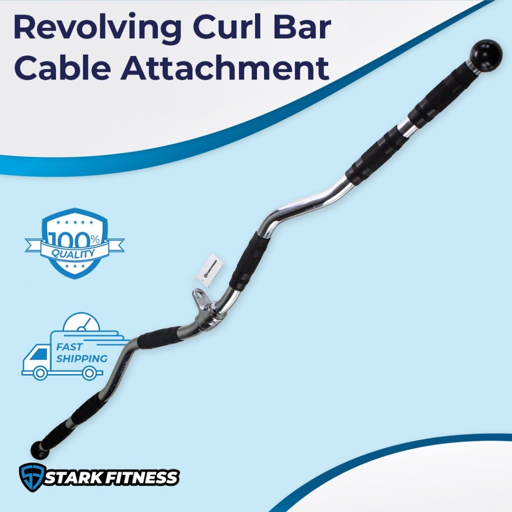 STARK FITNESS Revolving Curl Bar Cable Attachment | Shopee Philippines