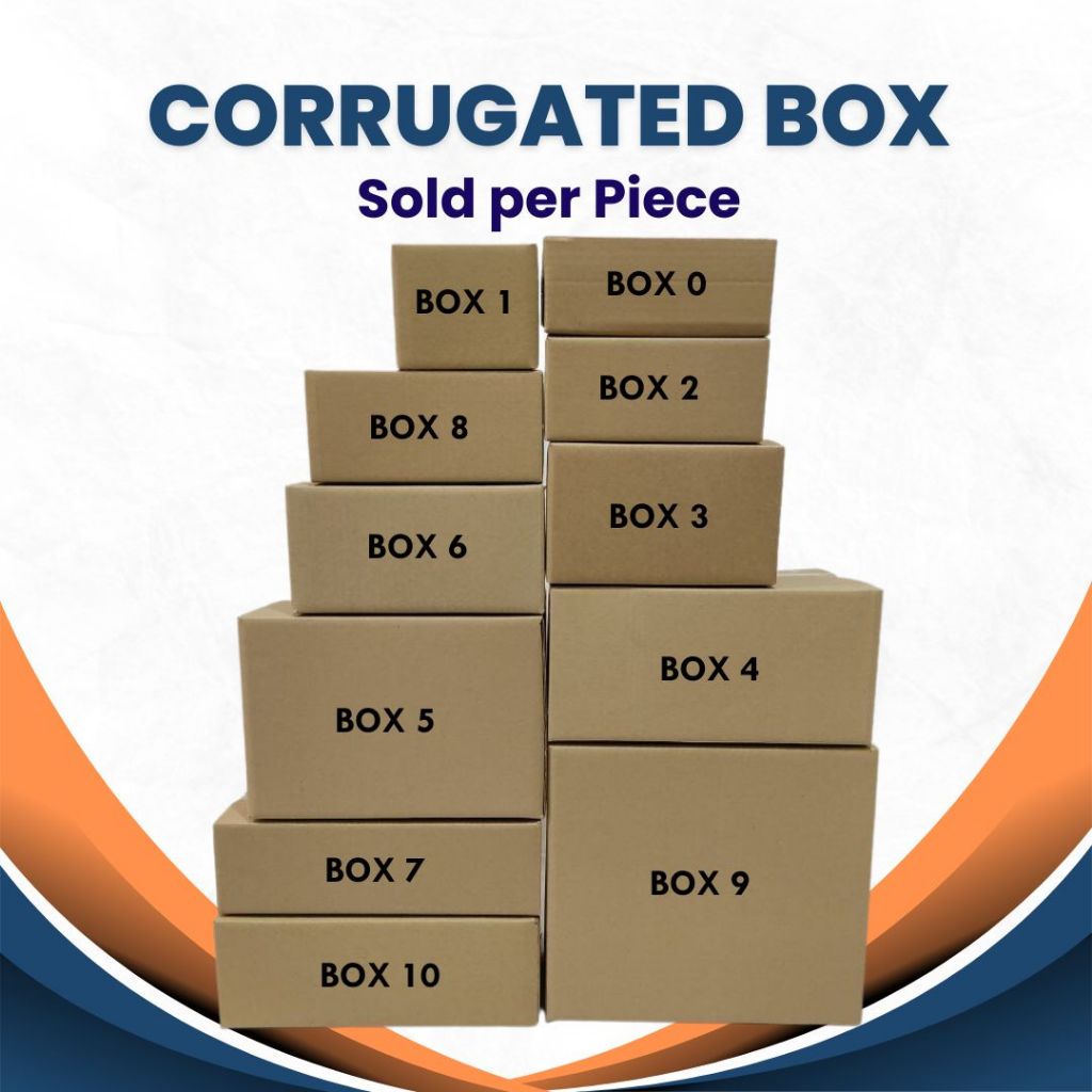 10 Pcs Corrugated Box / Courier Box / Carton Boxes / RSC Boxes sold per ...