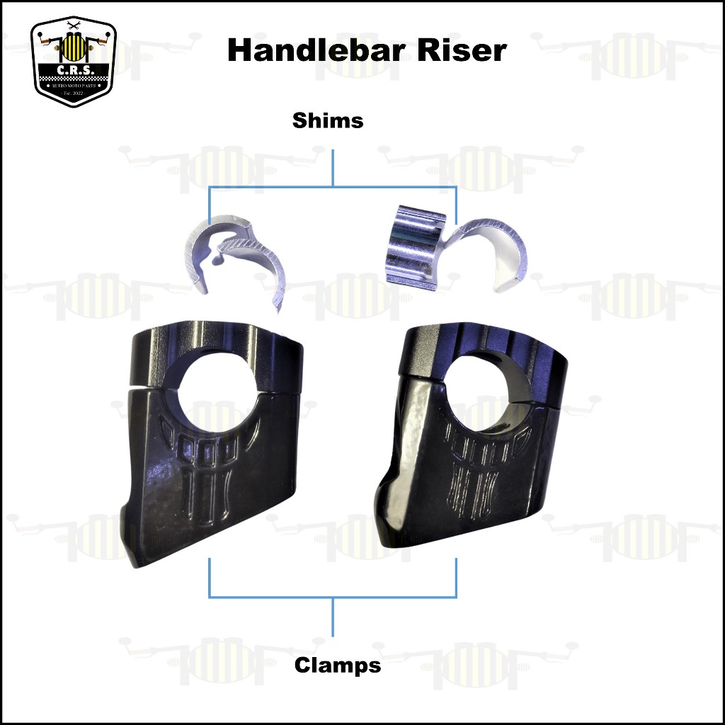 TMX 125 Fatbar Handlebar Riser-sold per pair | Shopee Philippines