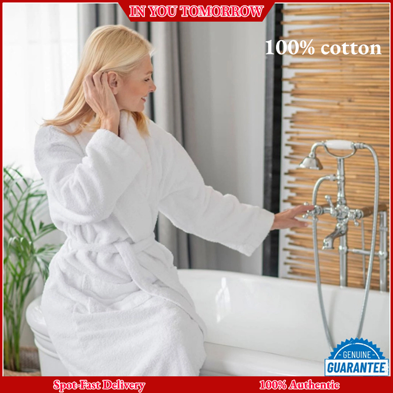 Comfort Hotel Supplies Standard Bath Robe 100% Cotton Velvet | Shopee ...