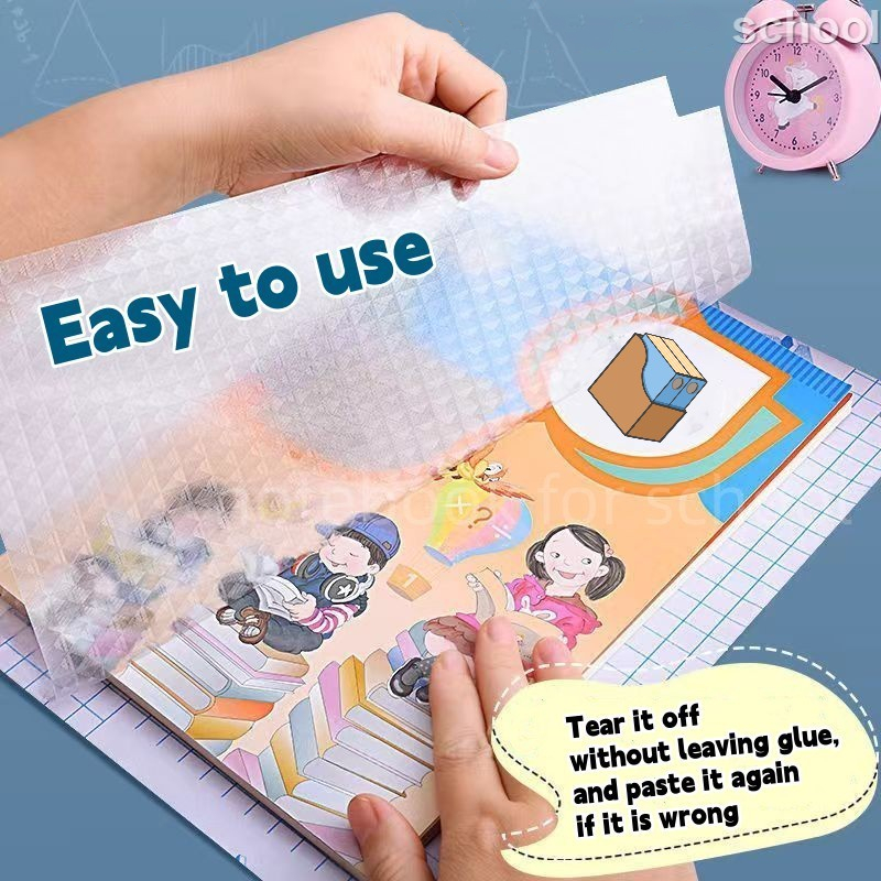 Oumi 10 Sheets Book Covers Transparent Self-adhesive Wrapper Protective ...