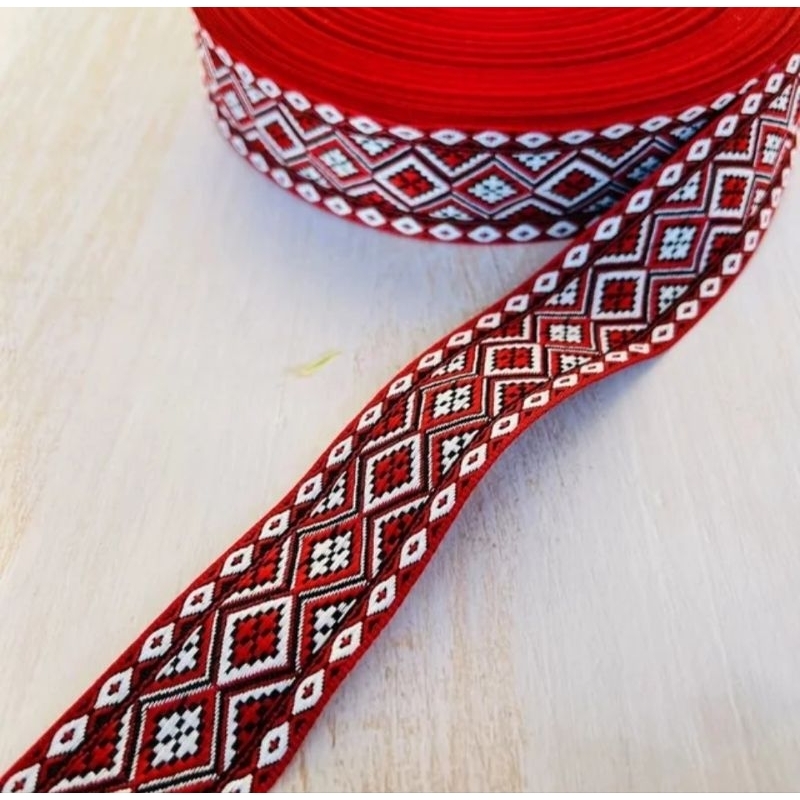 Ethnic Style Jacquard Ribbon/ Lace For Garment Accessories Width 3.3 cm ...