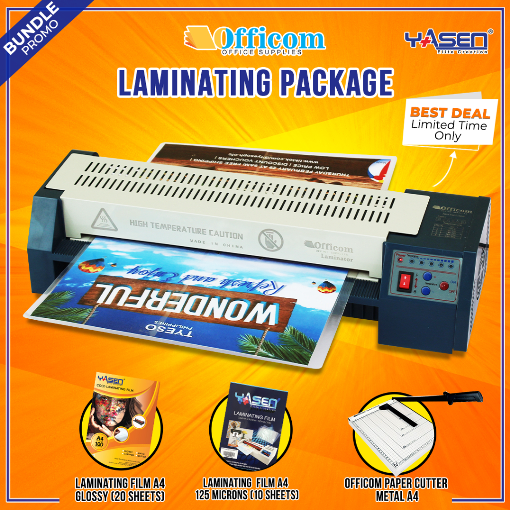 Officom ST320 Laminating Machine A3 Size Heavy Duty Laminator Hot/Cold ...