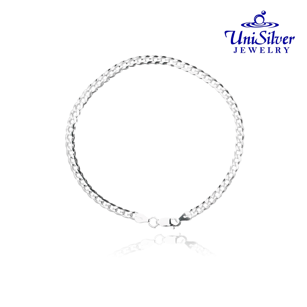 Unisilver 925 Sterling Men s Bracelet MBD54 031080 Shopee Philippines