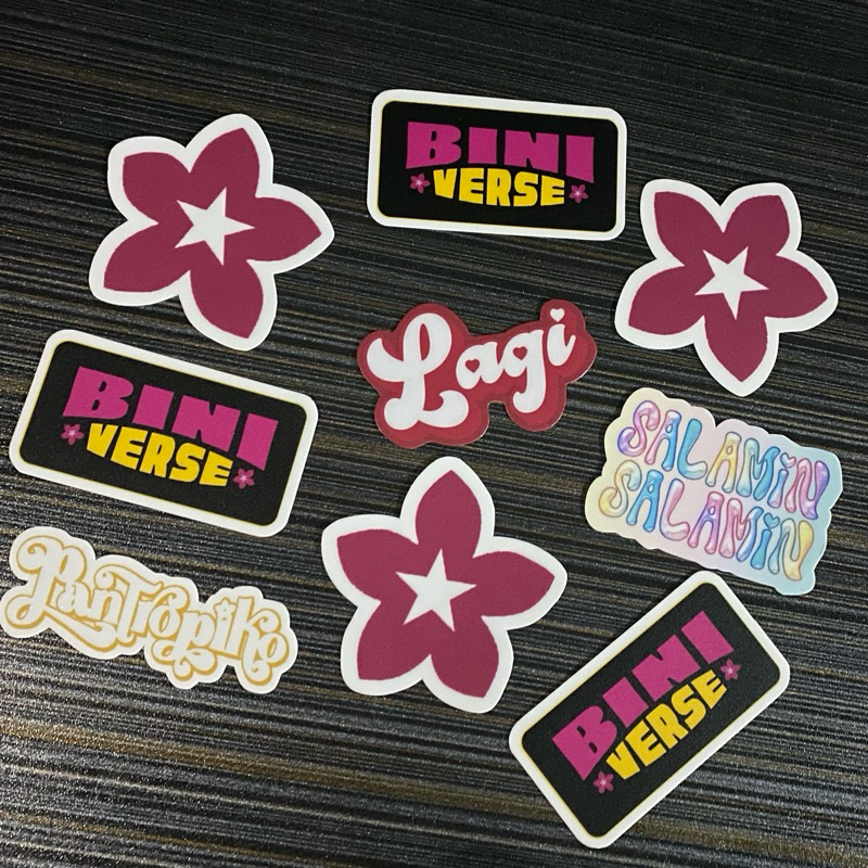 bini verse | bini stickers | Vinyl Matte Laminated Waterproof Stickers ...