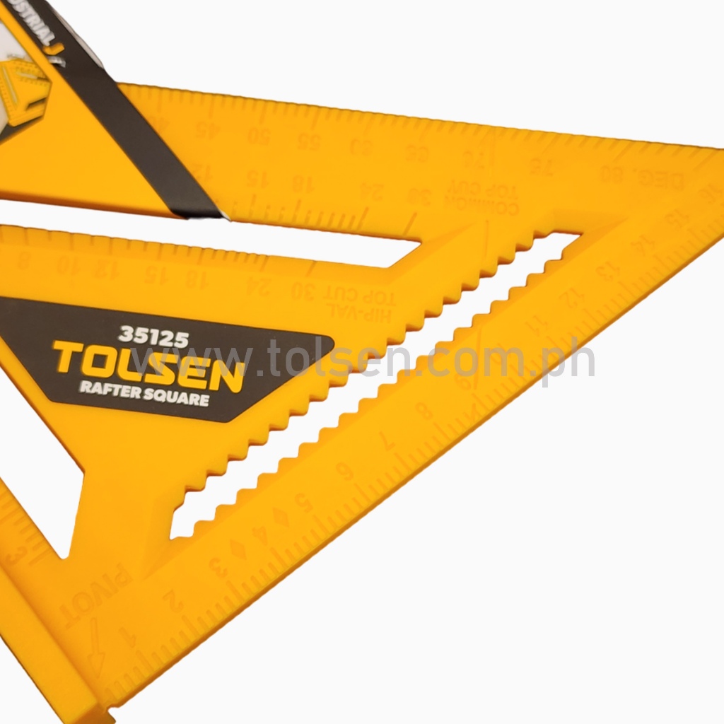 Tolsen Triangle Speed Angle Rafter Square Industrial Grade (180mm, 7 ...