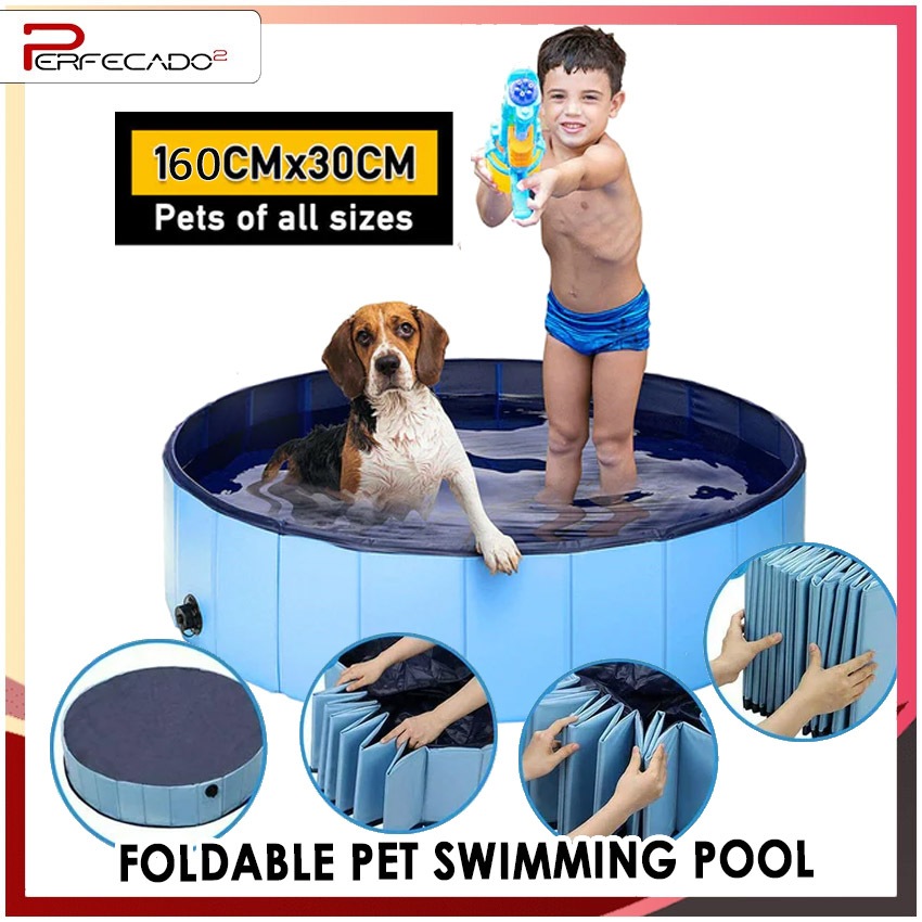 Dog Pool Foldable Kiddie Pool Folding for Kids Doggie Pool Puppy Pool ...