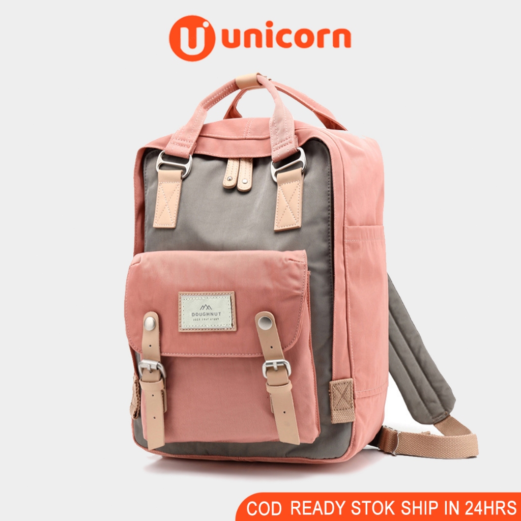 Doughnut macaroon backpack for women school bag waterproof travel backpack 14 inch laptop bag Shopee Philippines