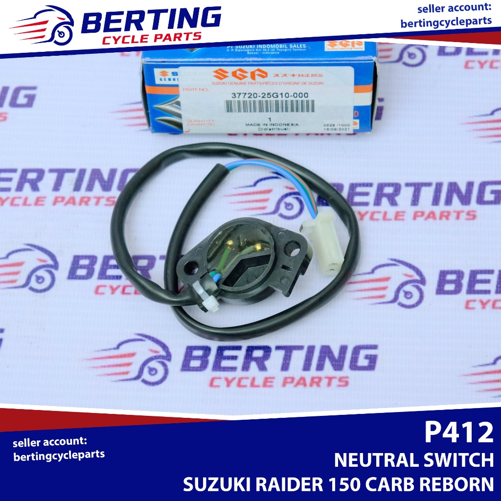 3772009300: TERMINAL BASE,NEUTRAL SWITCH Suzuki - Buy The 37720-09300