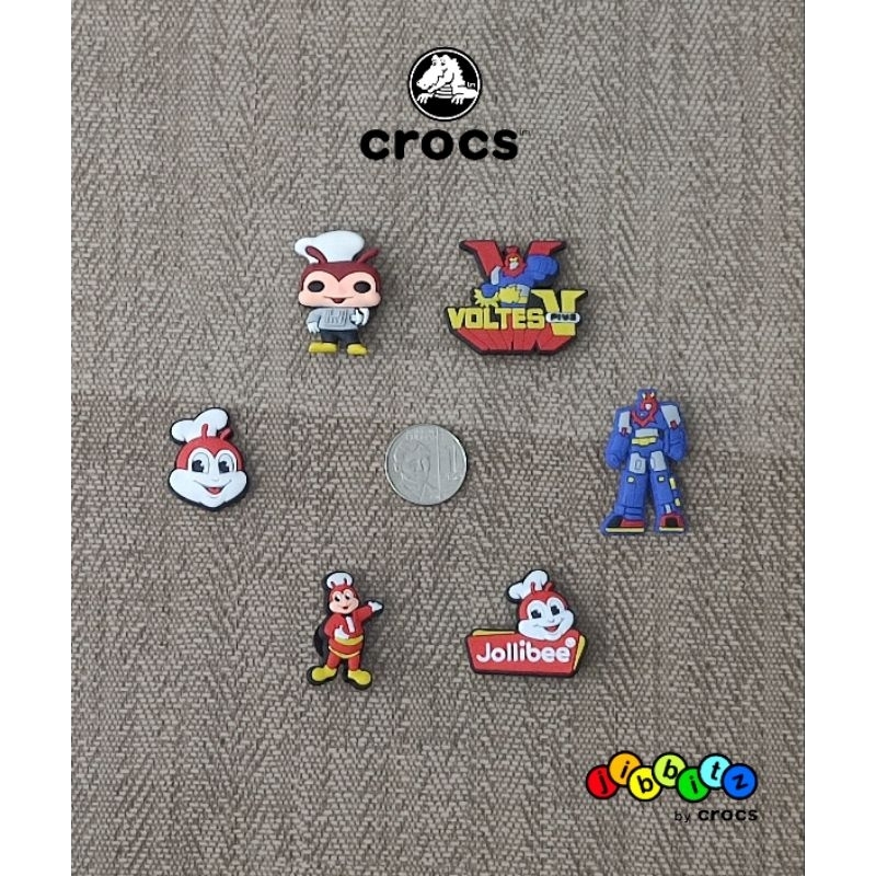 SALE Limited Edition Crocs Jibbitz Pins Shoe Accessories Funko Pop Jollibee Barong Voltes V Robot