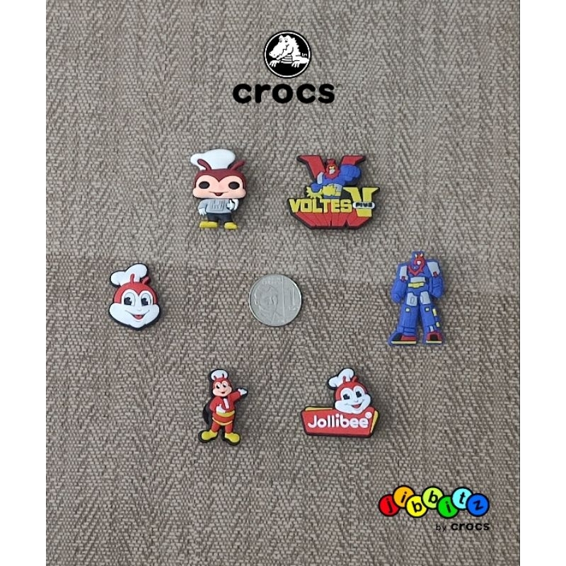 SALE Limited Edition Crocs Jibbitz Pins Shoe Accessories Funko Pop Jollibee Barong Voltes V Robot