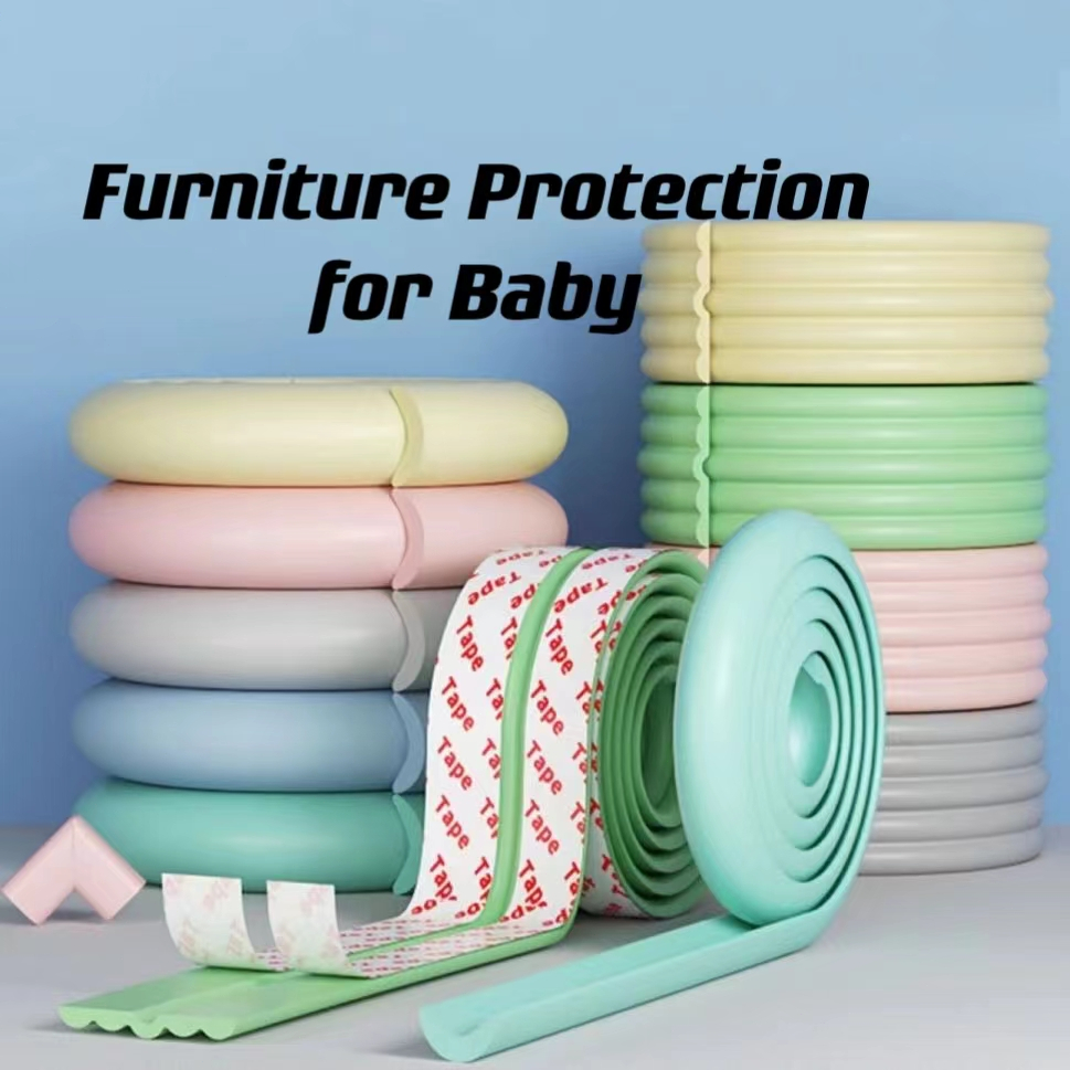 Baby Proofing Soft Foam Edge Protector Corner Guard Strip With Adhesive