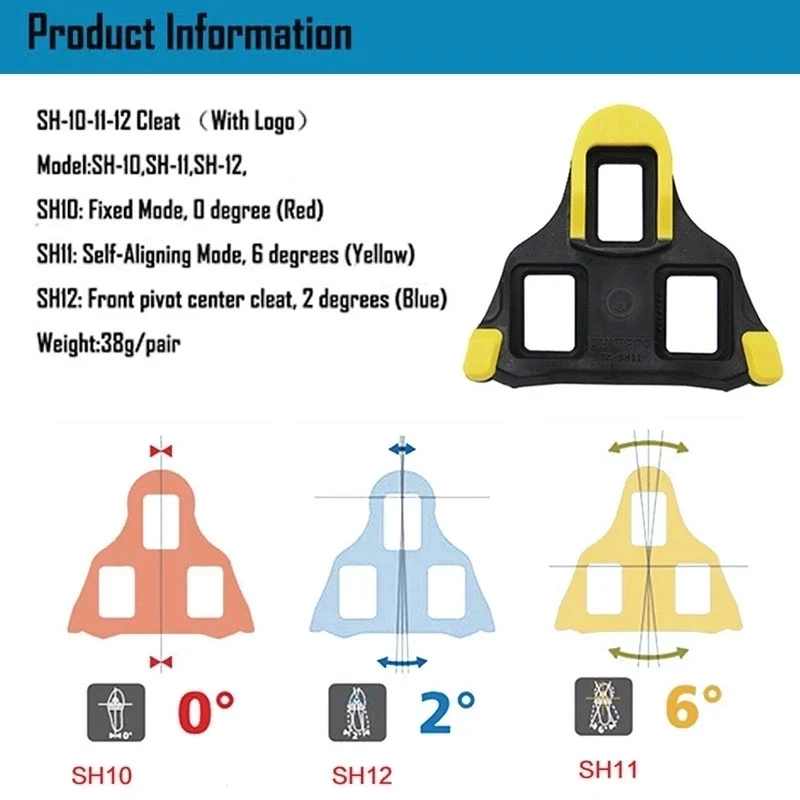 Shimano Road Bike Pedal Cleats Bike Pedal Road Cleat SPD SL Speed ...