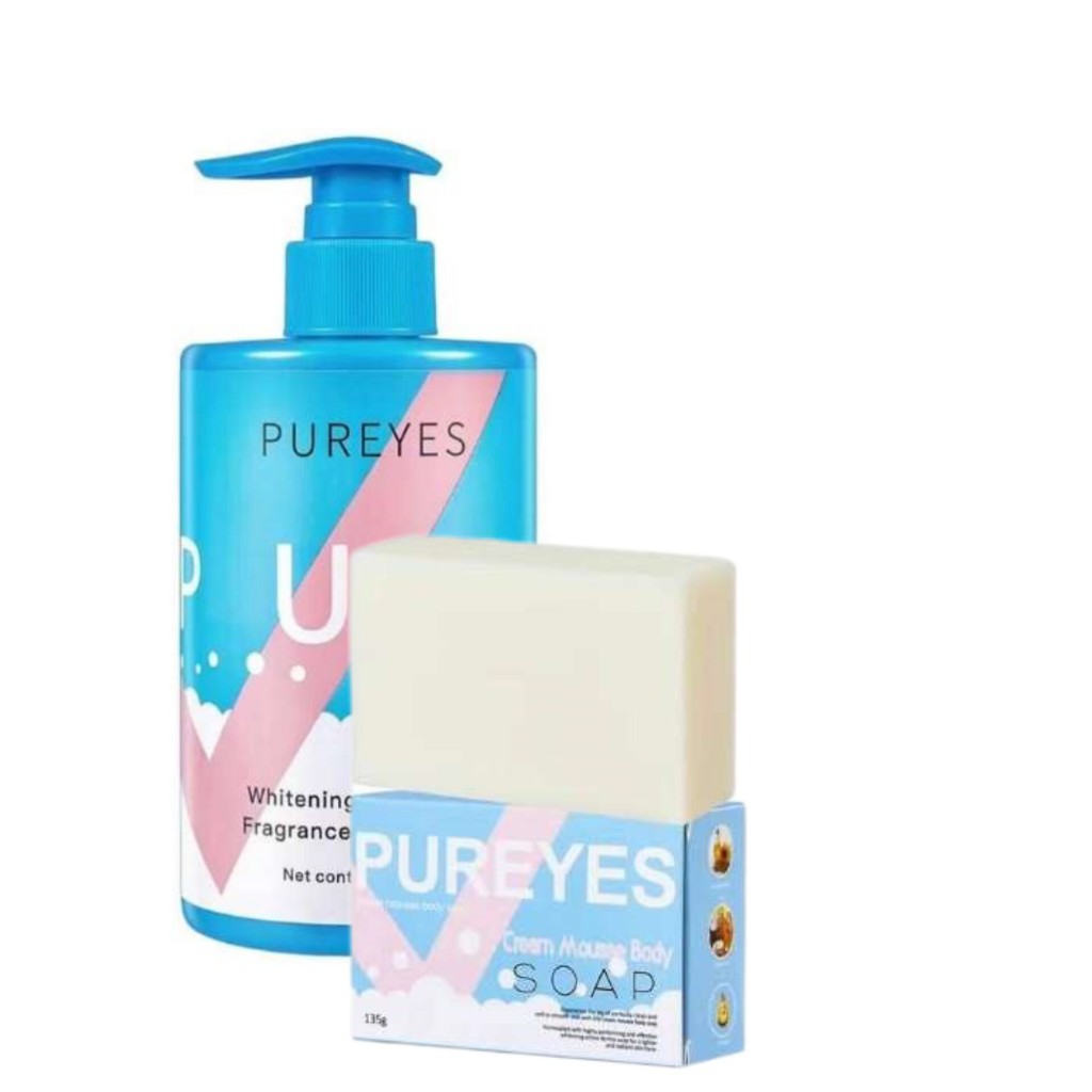 2 in 1 ) PUREYES WHITENING SOAP + LOTION (PINK/BLUE) | Shopee Philippines