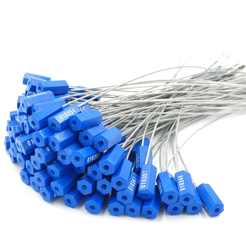 100pcs/set Pull Tight Wire Seals Locks Truck Security Aviation Wire ...