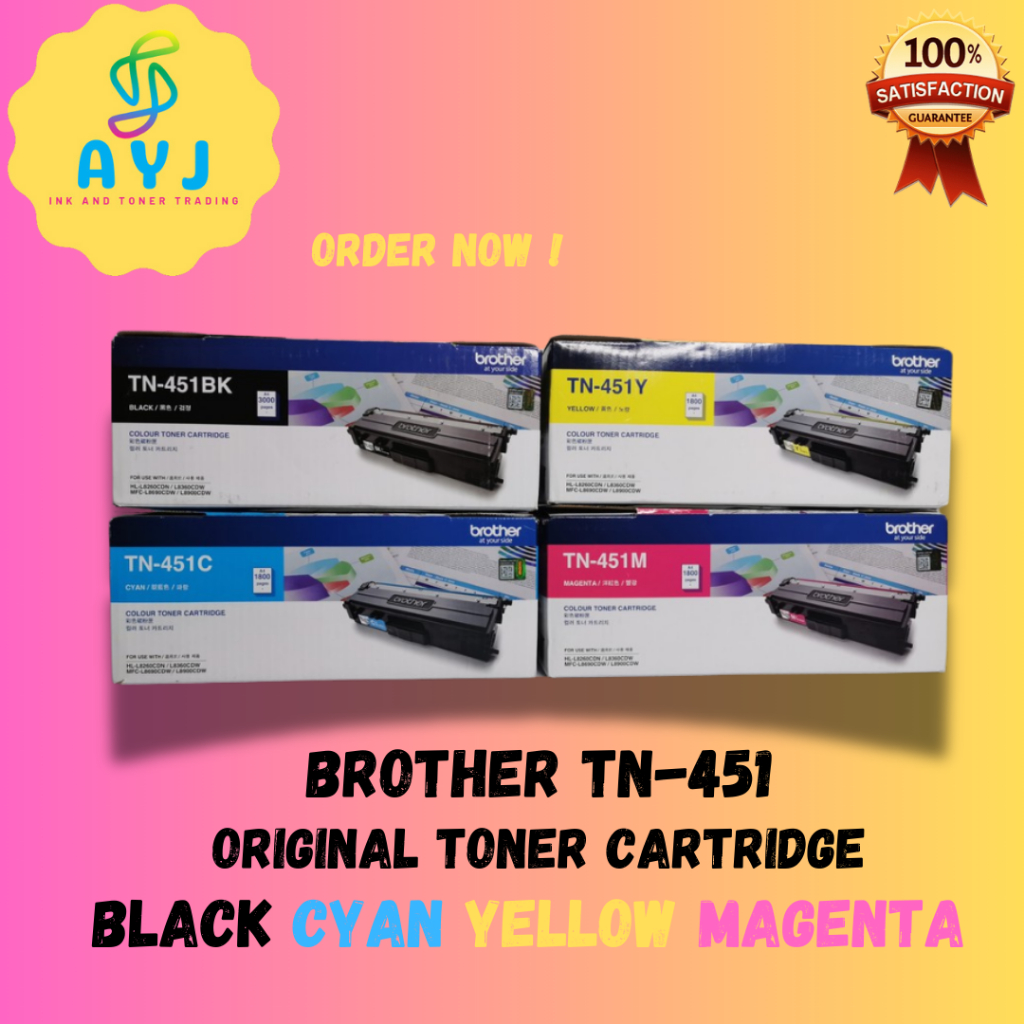 TN-451 (B/C/Y/M) Original Toner Cartridges | Shopee Philippines