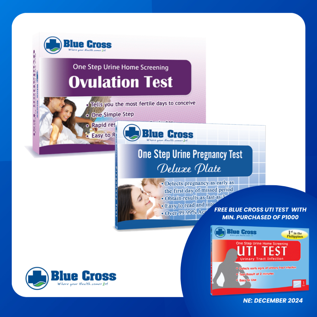 Blue Cross Pregnancy Test Kit and Blue Cross Ovulation Test Kit