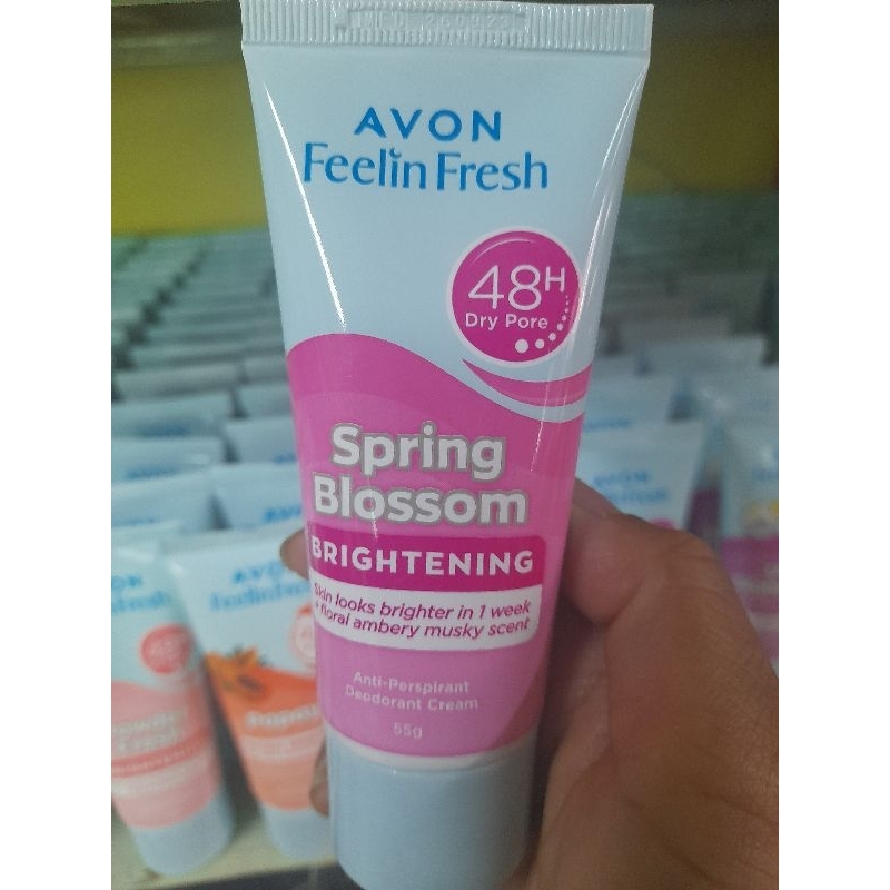 AVON FEELIN FRESH QUELCH SPRING BLOSSOM ANTI-PERSPIRANT CREAM 55g ...