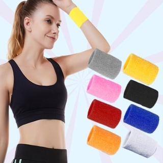 2-Pack Unisex Sports Wrist Sweatbands - 80s Style Gym Tennis Fitness Wristbands