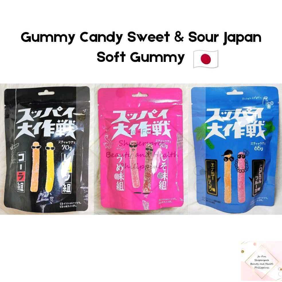 GUMMY CANDY SWEET & SOUR 4 FLAVORS SOFT GUMMY ( SUPPAI DAISAKUSEN JAPAN ...