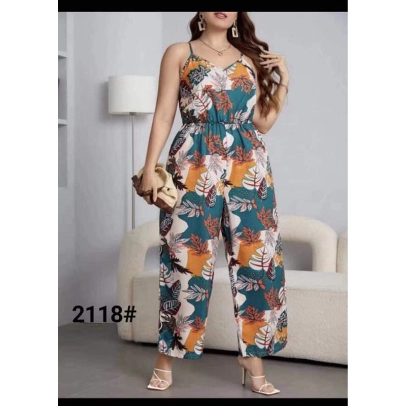 Floral formal fashion jumpsuit