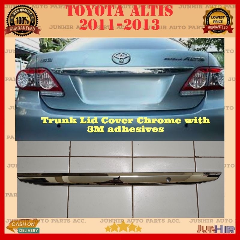 Toyota Altis 2011 2012 2013 Trunk Lid Cover Chrome | Shopee Philippines