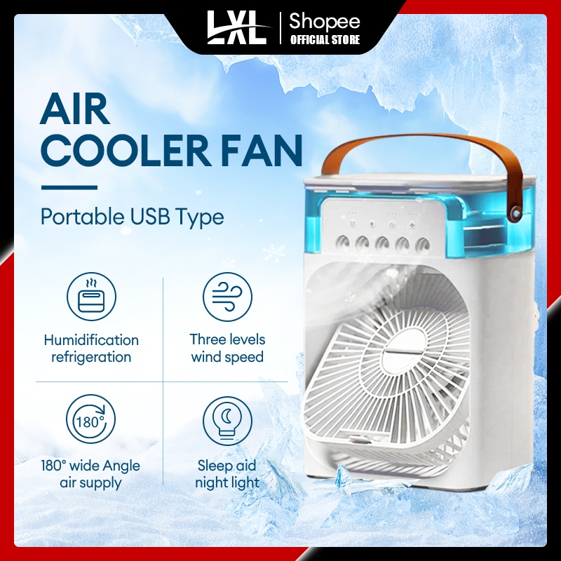 LXL Air Cooler Electric Fan Mini Air Conditioner Cooling for Table ...