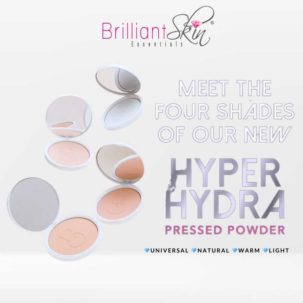 NEW BRILLIANT Colours HYPER HYDRA Pressed Powder SPF50 UVA/UVB 7g ...