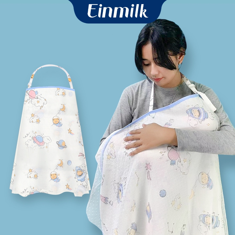 Einmilk Breastfeeding MultiUse Cover A Nursing Cover, Swaddle, Car
