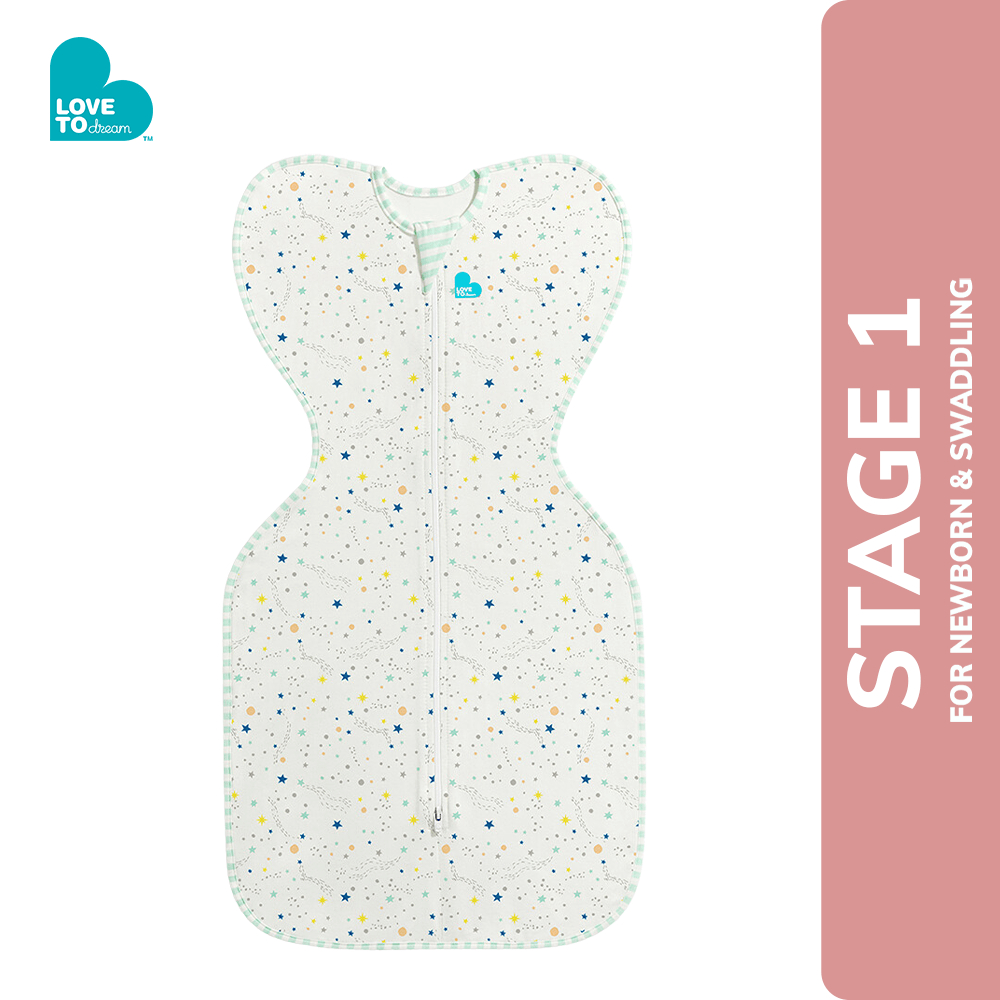 Love To Dream Swaddle Up Stage 1 0.2 TOG Stretch Cotton You Are My White