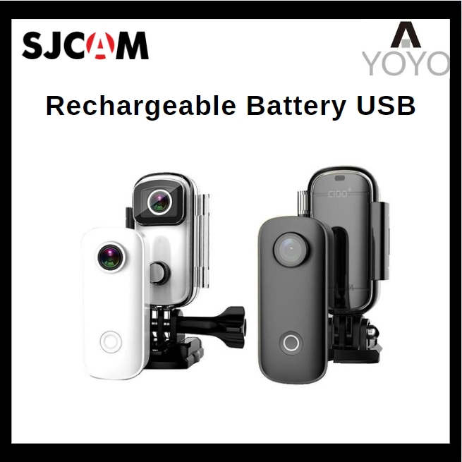 SJCAM C100/100+ Battery Pack 4K 20MP 1000mAh + 2800mAh Dual Touch Color ...
