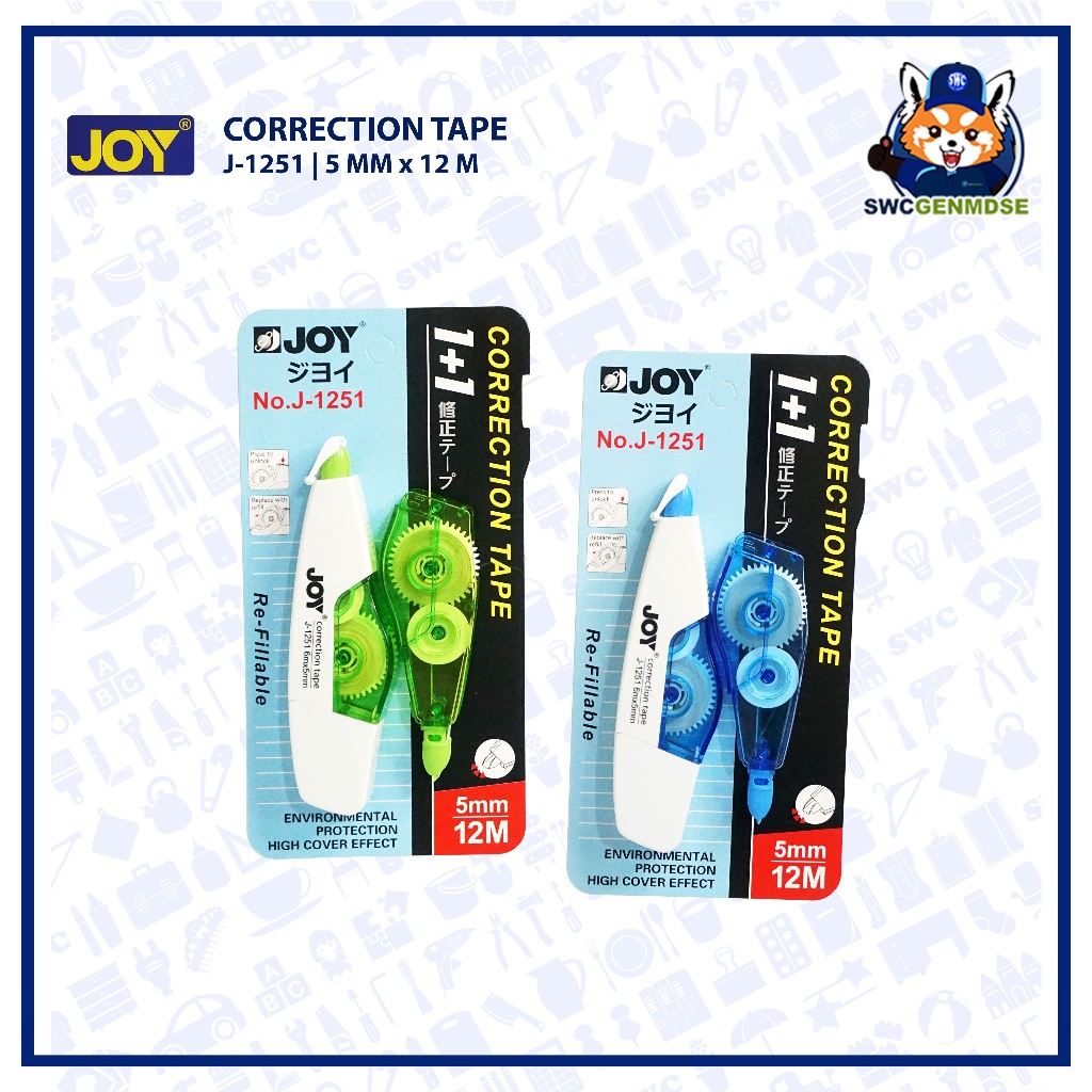 JOY Correction Tape 12 M J1251 Shopee Philippines
