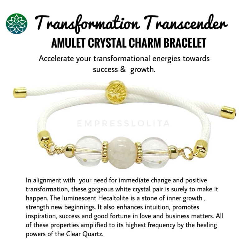 empresslolita TRANSFORMATION TRANSCENDER Amulet Crystal Charm Bracelet ...