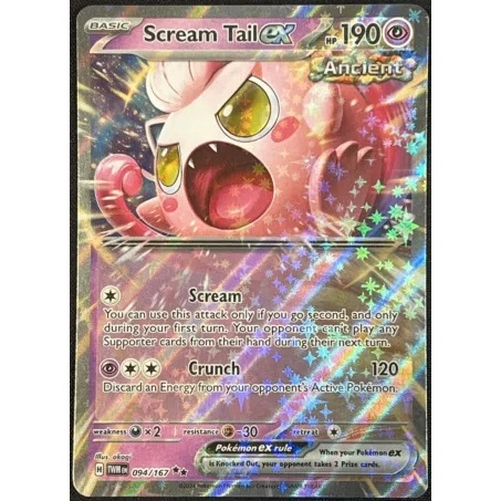 Pokemon TCG Scream Tail EX 094/167 Ancient Twilight Masquerade TWM ...