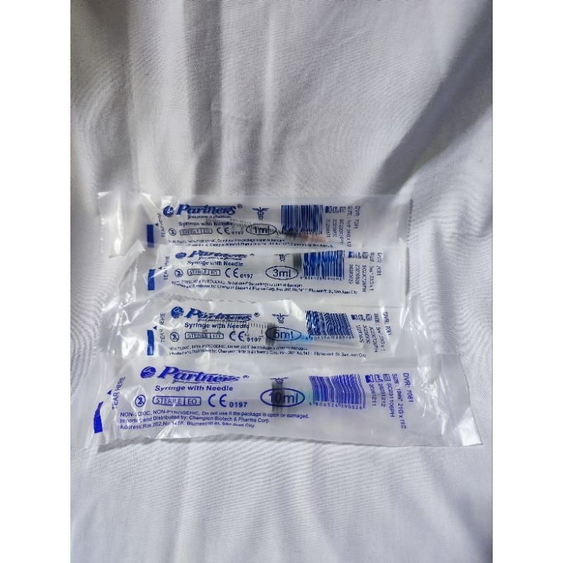 Disposable Syringe Partners Sold per pc 1cc,3cc,5cc,10cc | Shopee ...