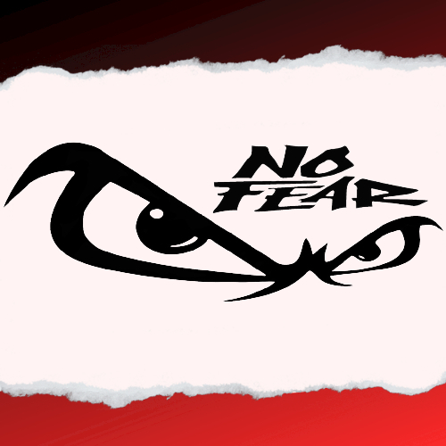 NO FEAR VYNIL STICKER (8X3 INCHES) and (2X5 INCHES) MACHINE CUT ...