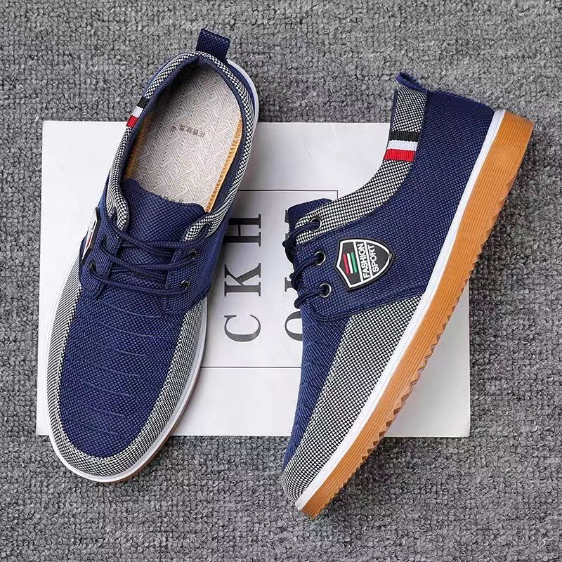 Men Canvas Shoes Anti slip Rubber Shoes Casual Breathable Work Shoes Low Top Men s Shoes Size 39 44 Shopee Philippines