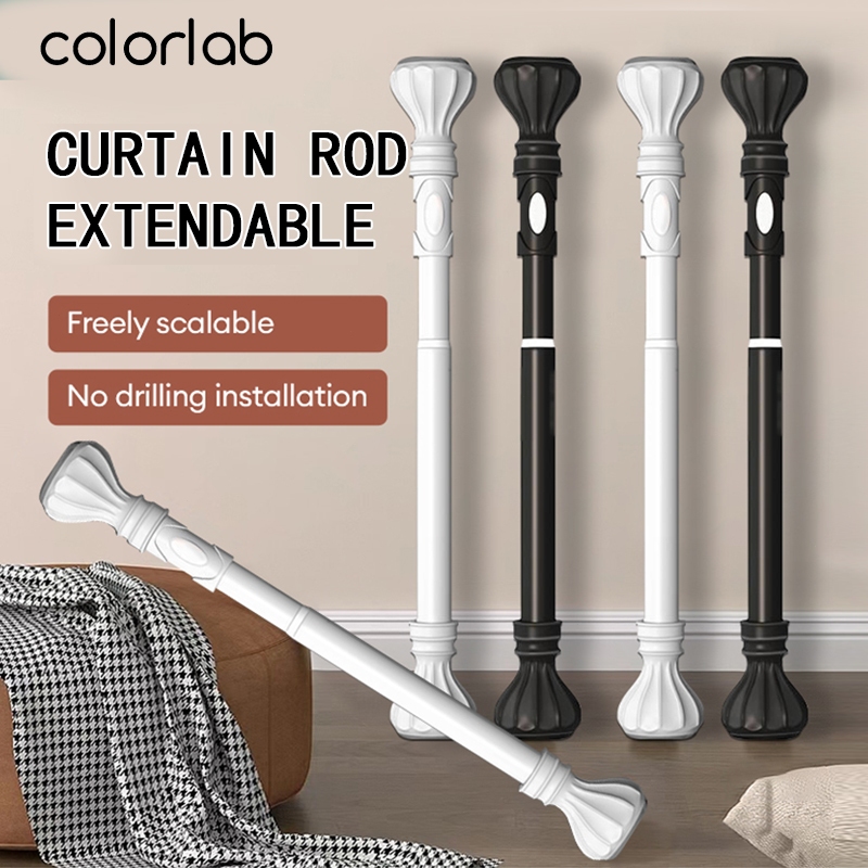 Colorlab Punch-free Telescopic Adjustable Shower Curtain Rods ...