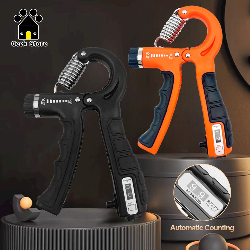 Adjustable Grip Strengthener 5-60kg - Countable Hand Grip Device For Finger & Forearm Training