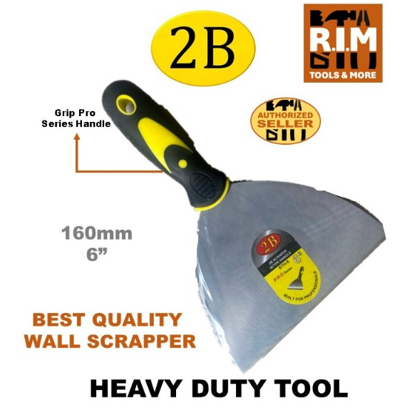 Paleta Scraper 6” with TPR handle Heavy Duty tools for Walls wood glass ...