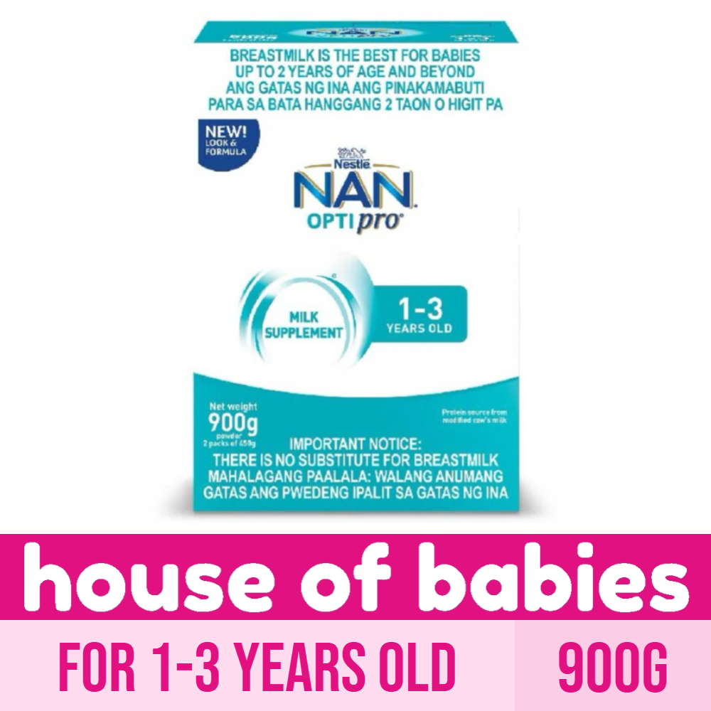 NAN OptiPro Three 900g for 1-3 Years Old Milk Supplement Shopee