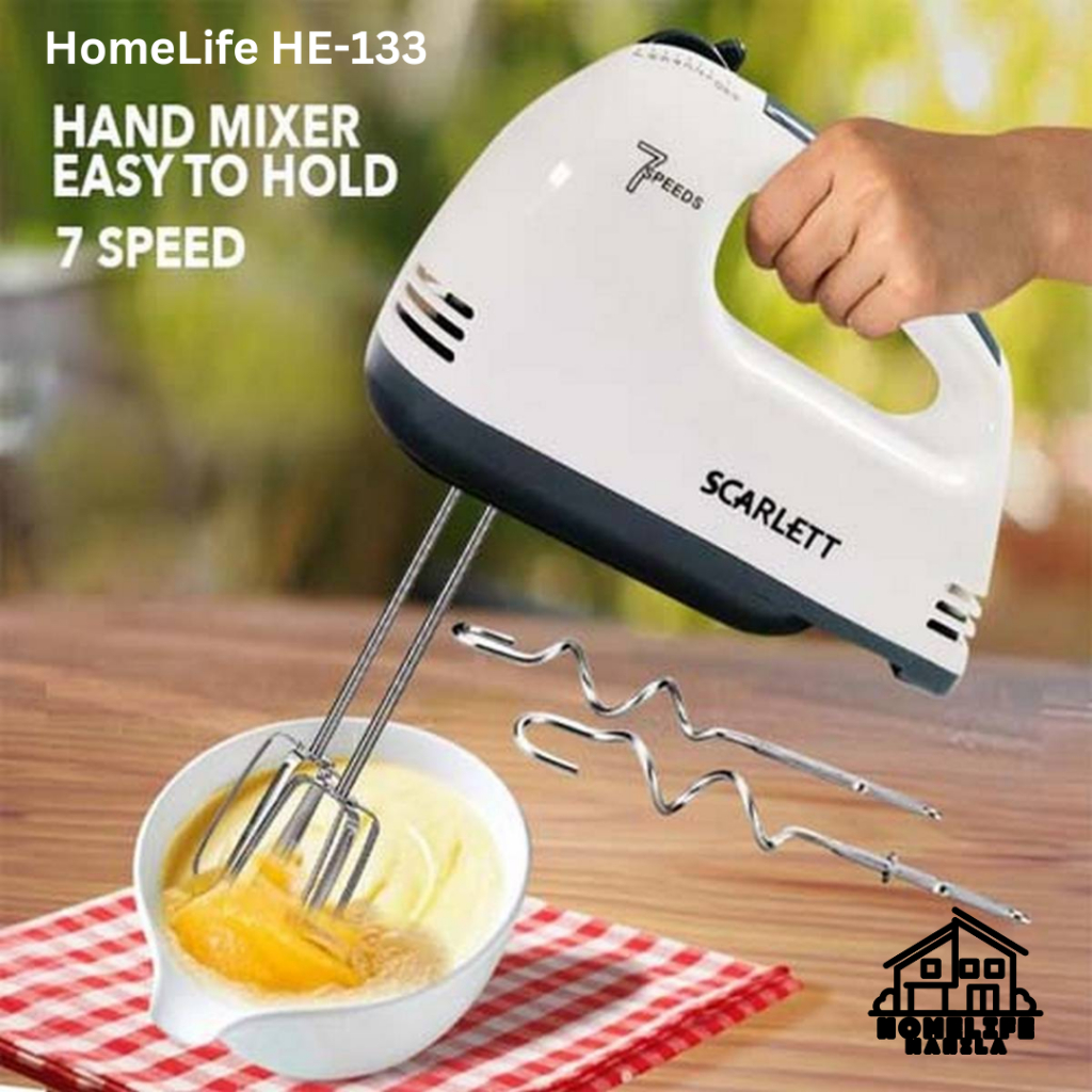 HL AUTHENTIC AND HIGH QUALITY Heavy Duty Electric Portable 7 Speed Professional Baking Hand Mixer Shopee Philippines